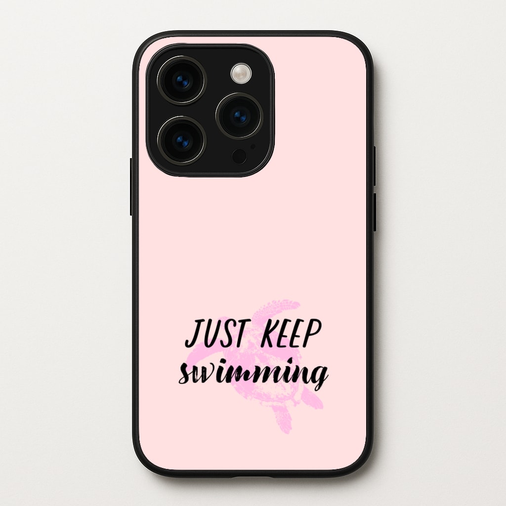 Just Keep Swimming - Summer - Summer Phone Case for iPhone 15 Pro