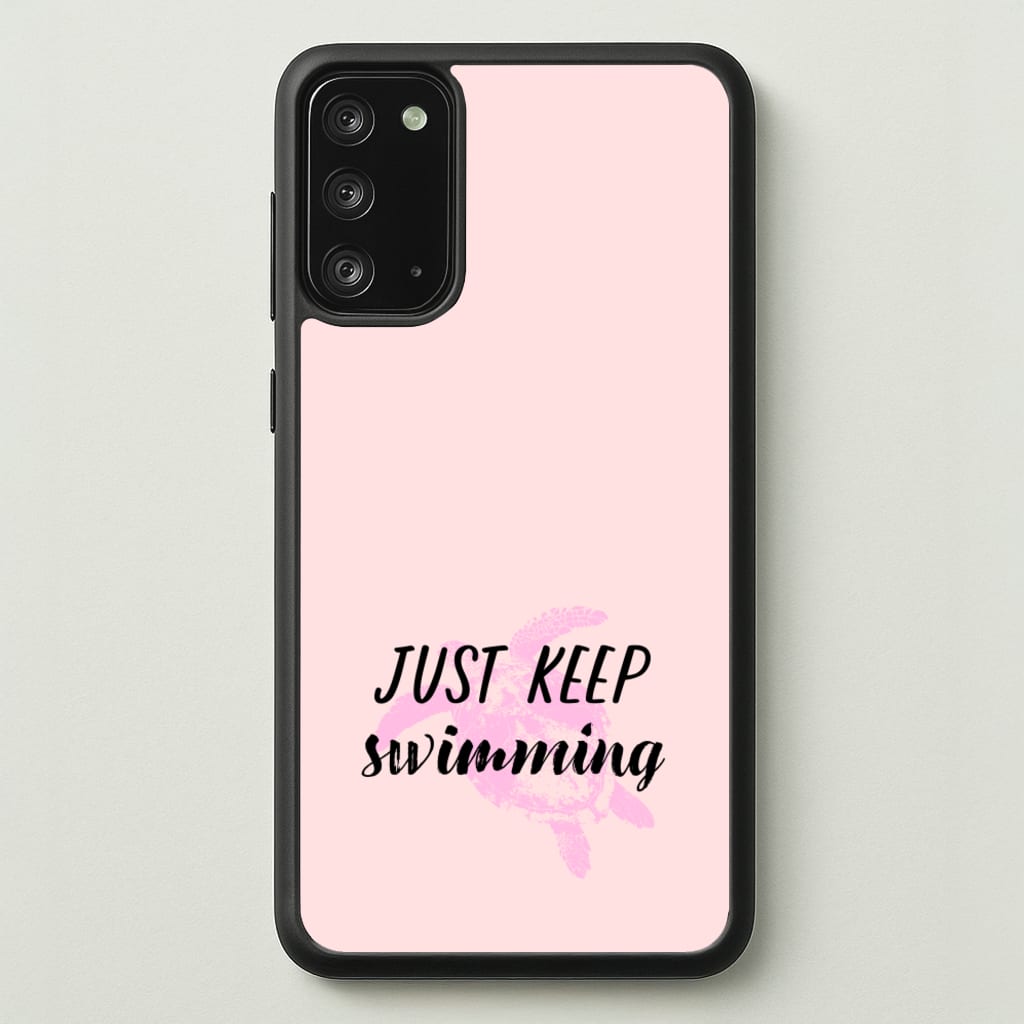Just Keep Swimming - Summer - Summer Phone Case for Galaxy Note 20