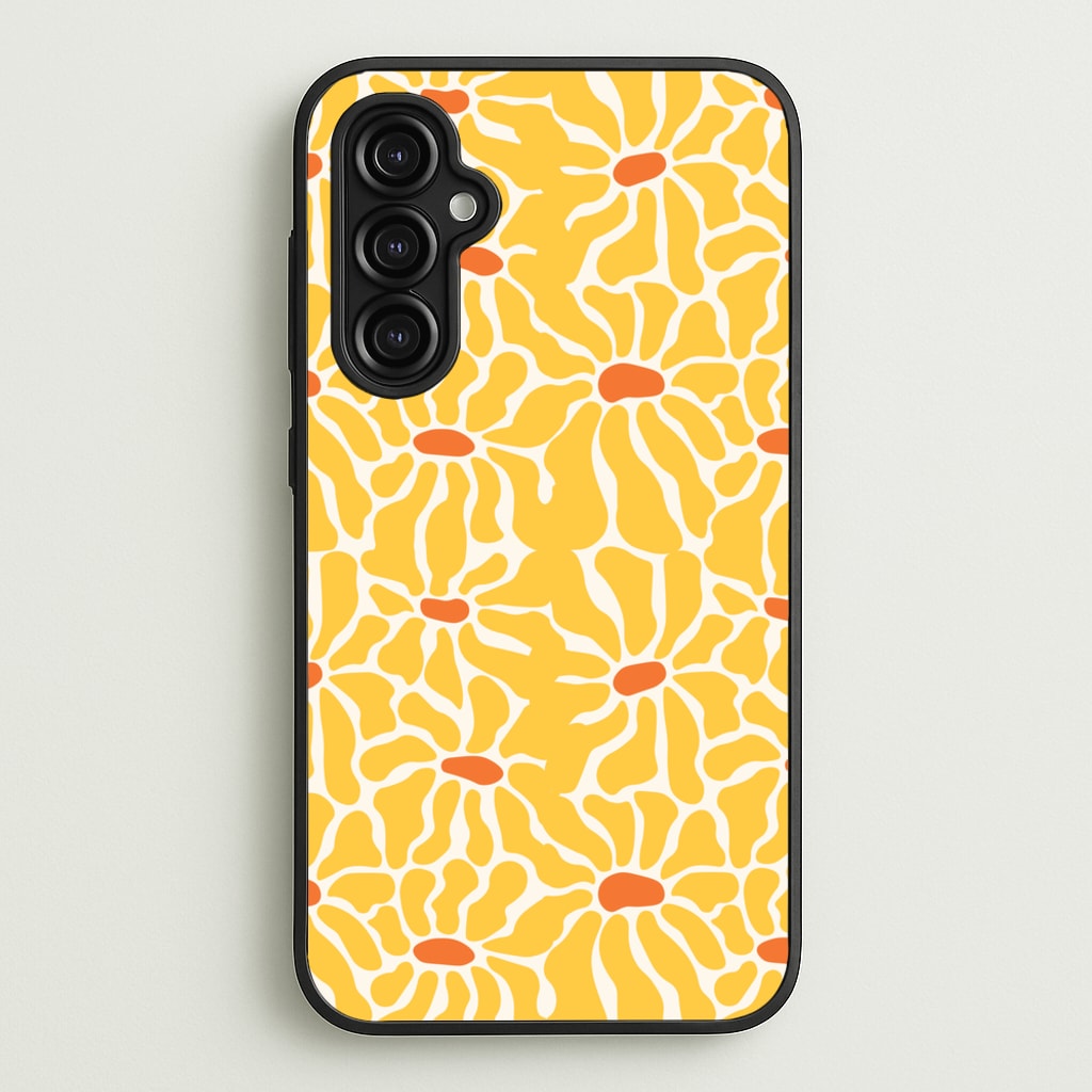 Yellow Flowers - Summer - Summer Phone Case for Galaxy A14