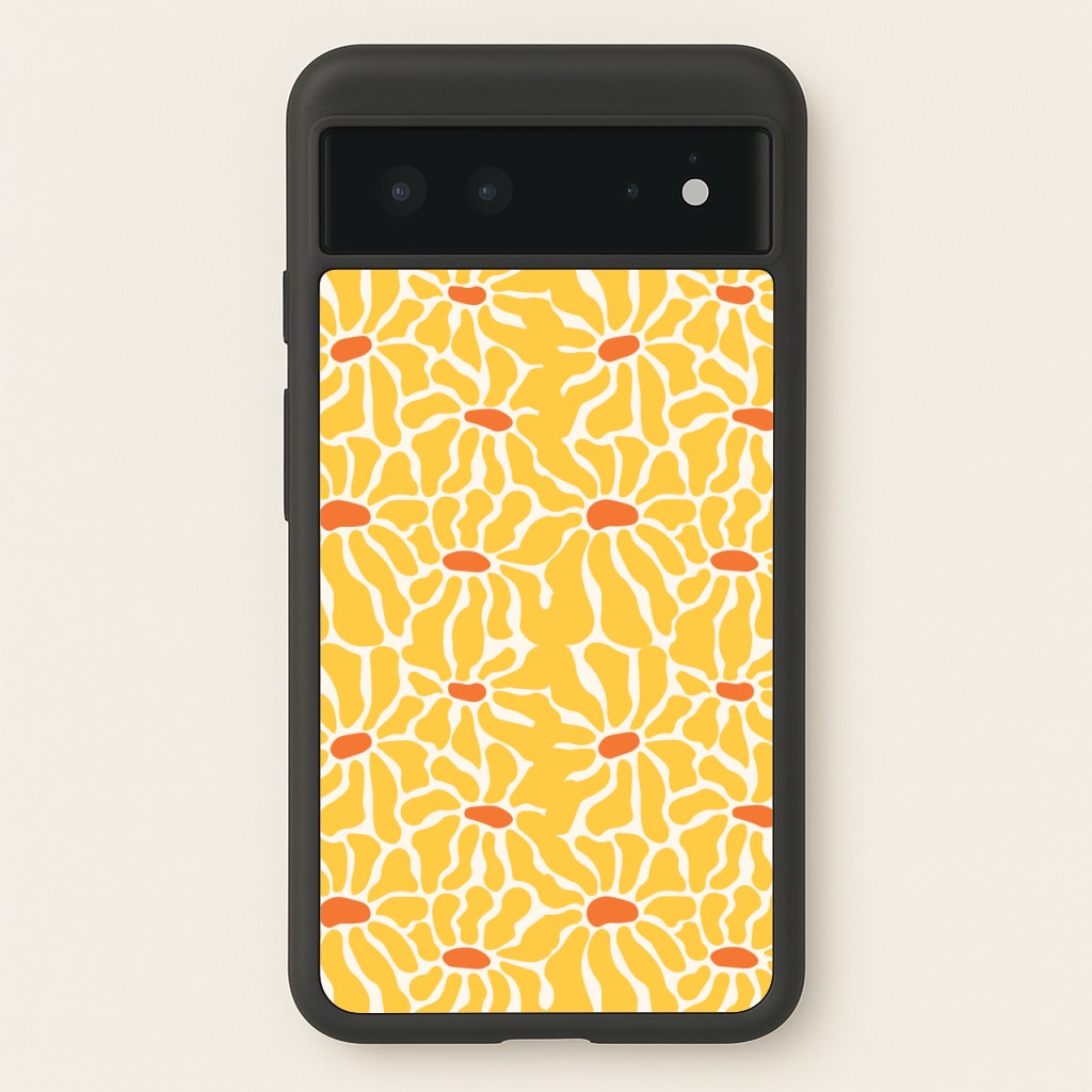 Yellow Flowers - Summer - Summer Phone Case for Google Pixel 6