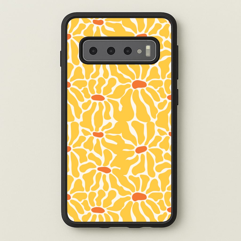 Yellow Flowers - Summer - Summer Phone Case for Galaxy S10 Plus