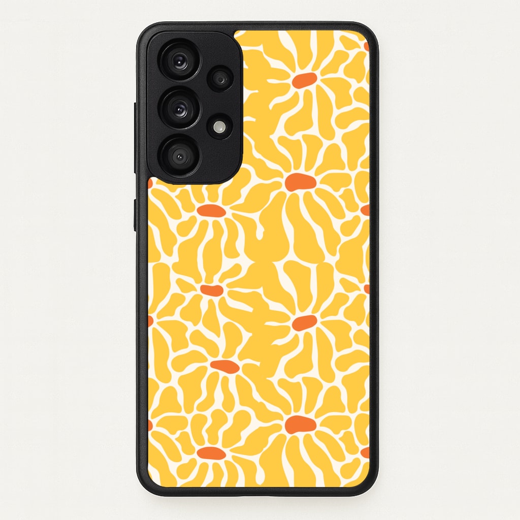 Yellow Flowers - Summer - Summer Phone Case for Galaxy A53