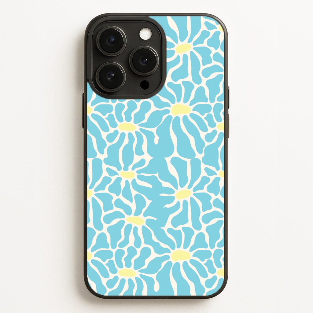 Blue Flowers - Summer - Summer Phone Case for iPhone 16 Pro Max