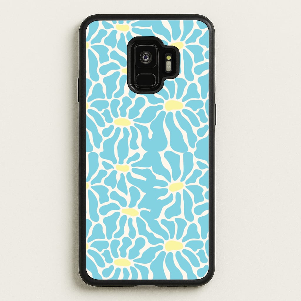Blue Flowers - Summer - Summer Phone Case for Galaxy S9