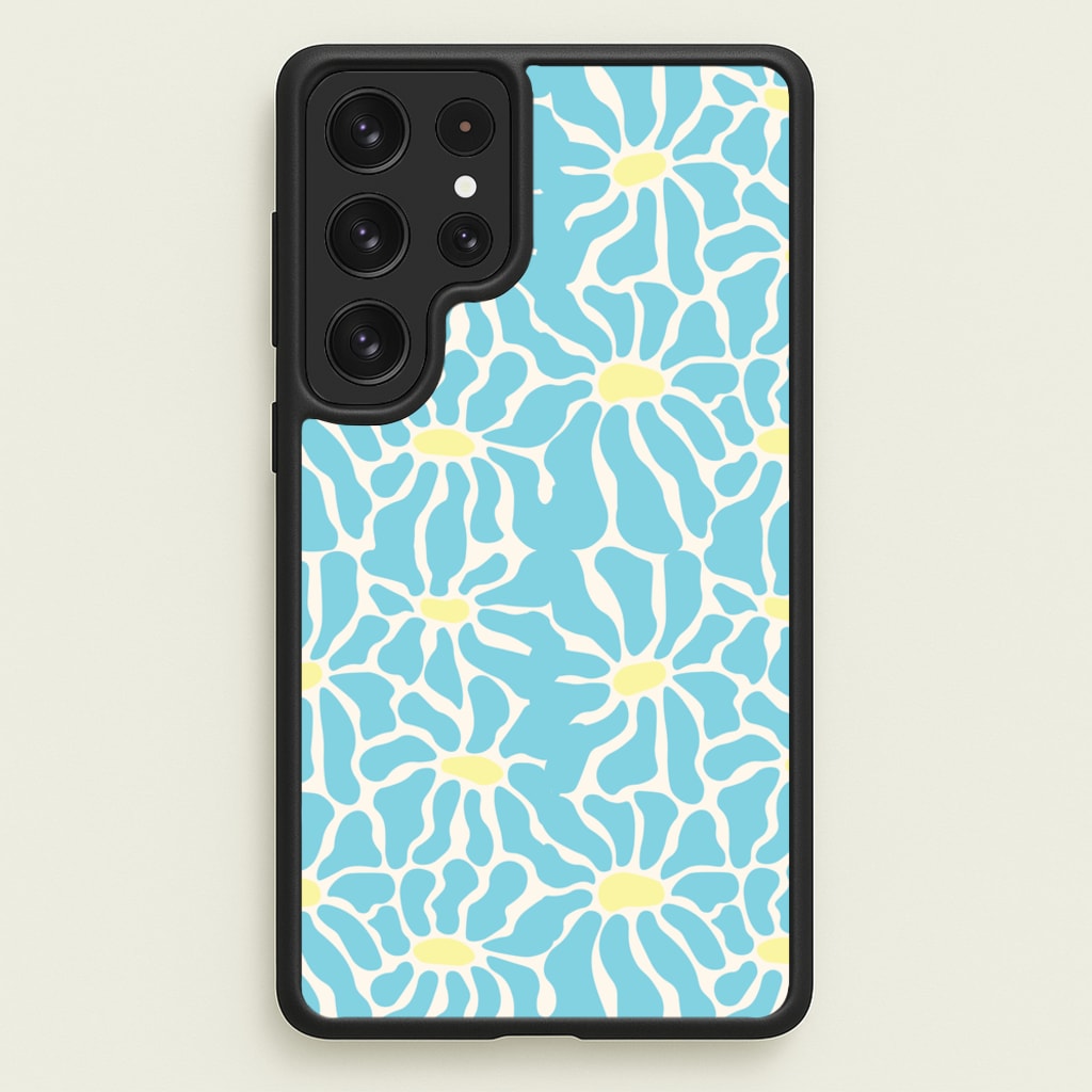 Blue Flowers - Summer - Summer Phone Case for Galaxy S22 Ultra