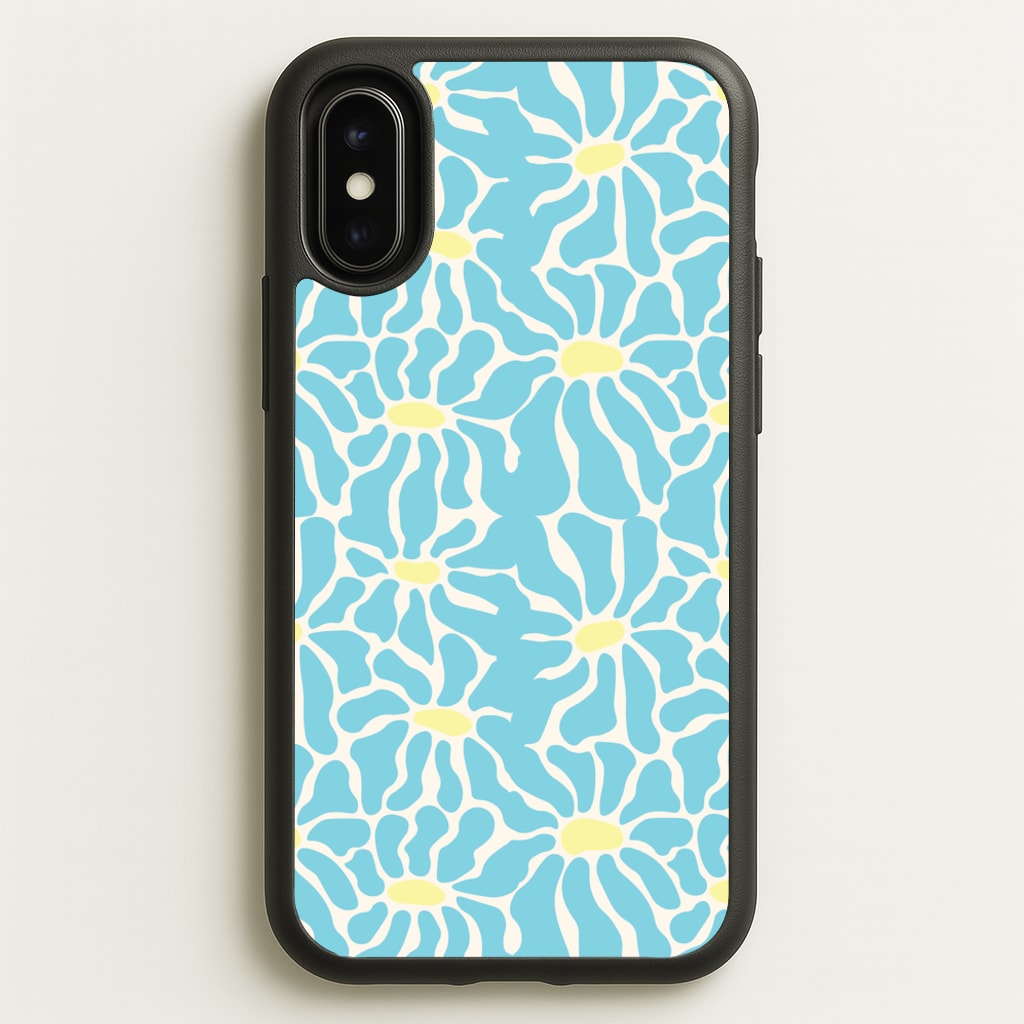 Blue Flowers - Summer - Summer Phone Case for iPhone X / XS