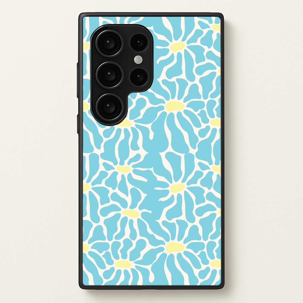 Blue Flowers - Summer - Summer Phone Case for Galaxy S24 Ultra