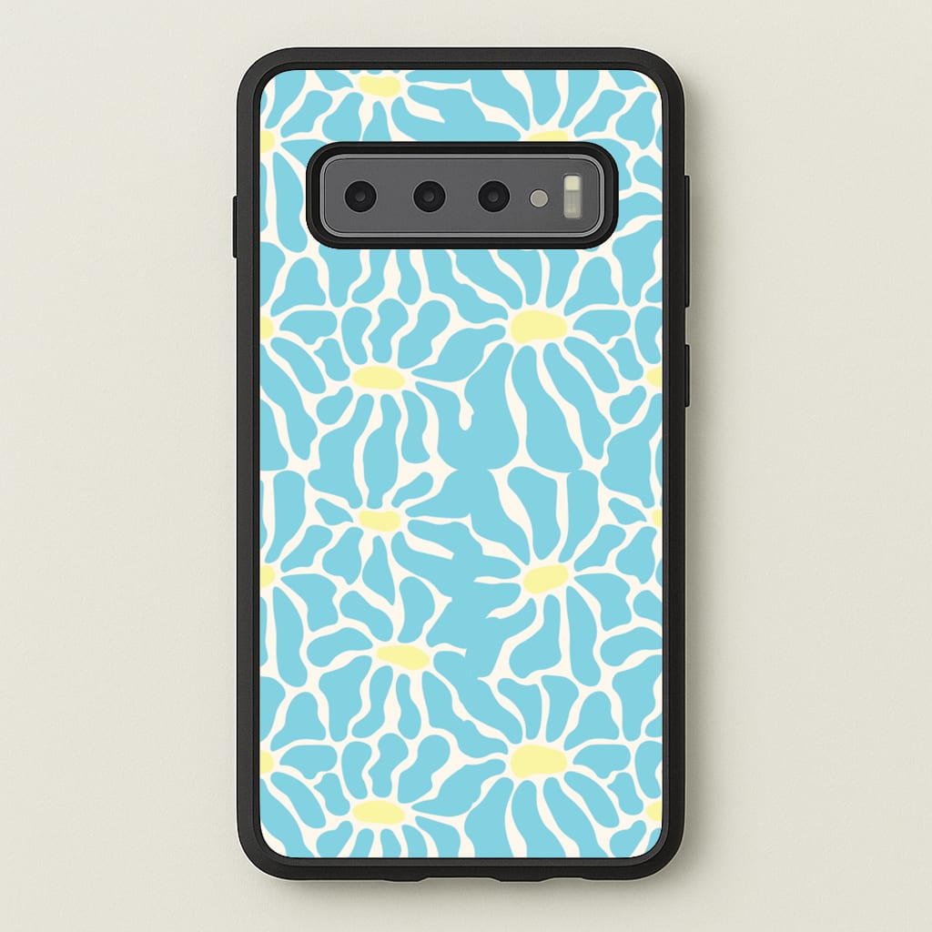 Blue Flowers - Summer - Summer Phone Case for Galaxy S10 Plus