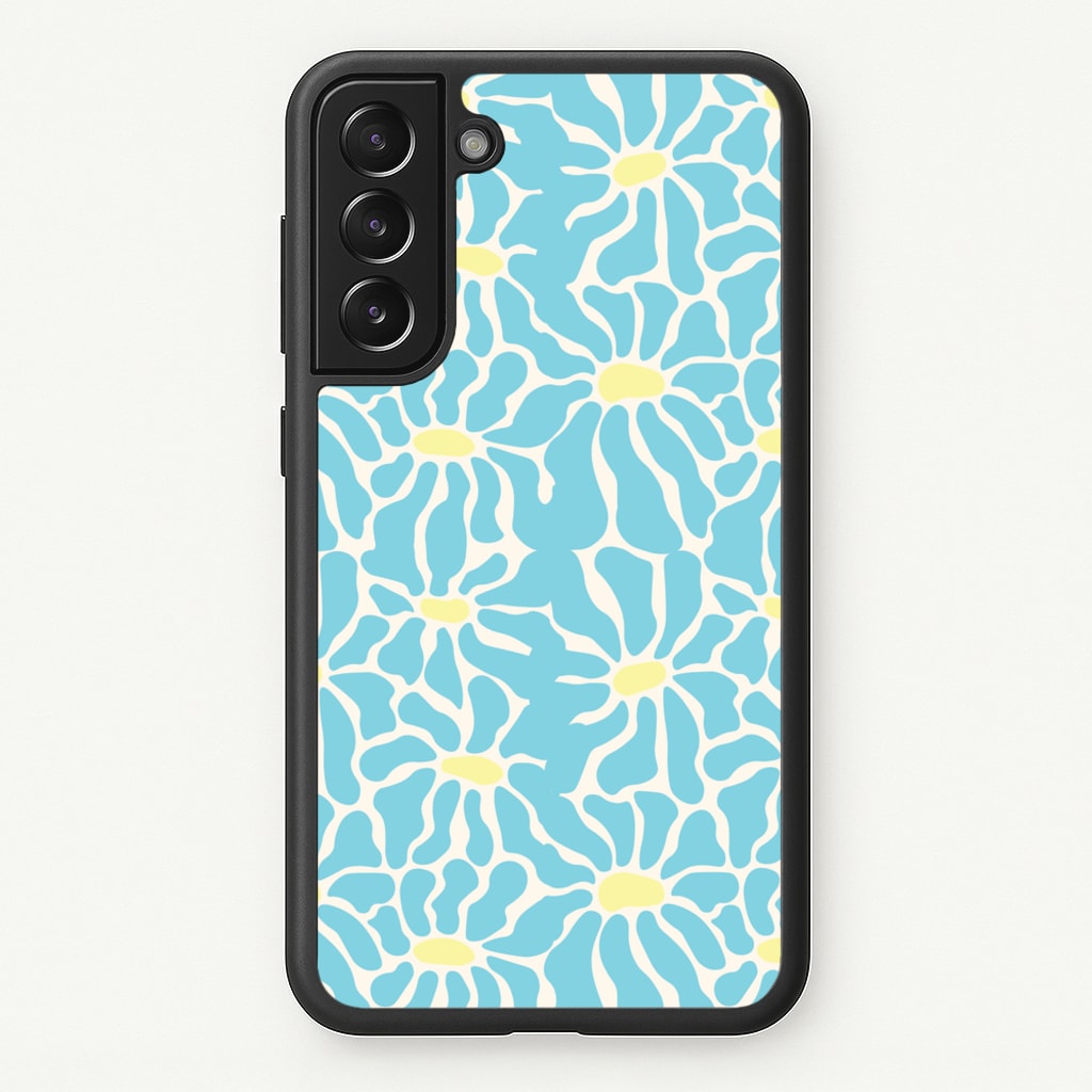 Blue Flowers - Summer - Summer Phone Case for Galaxy S21