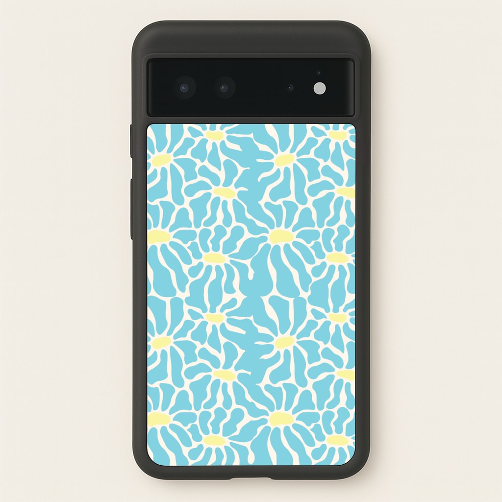 Blue Flowers - Summer - Summer Phone Case for Google Pixel 6