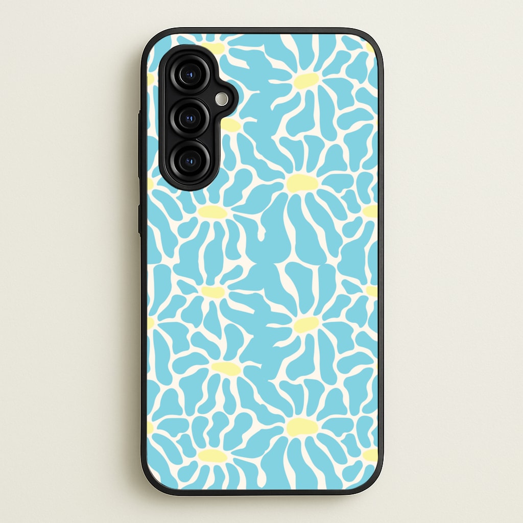 Blue Flowers - Summer - Summer Phone Case for Galaxy A54