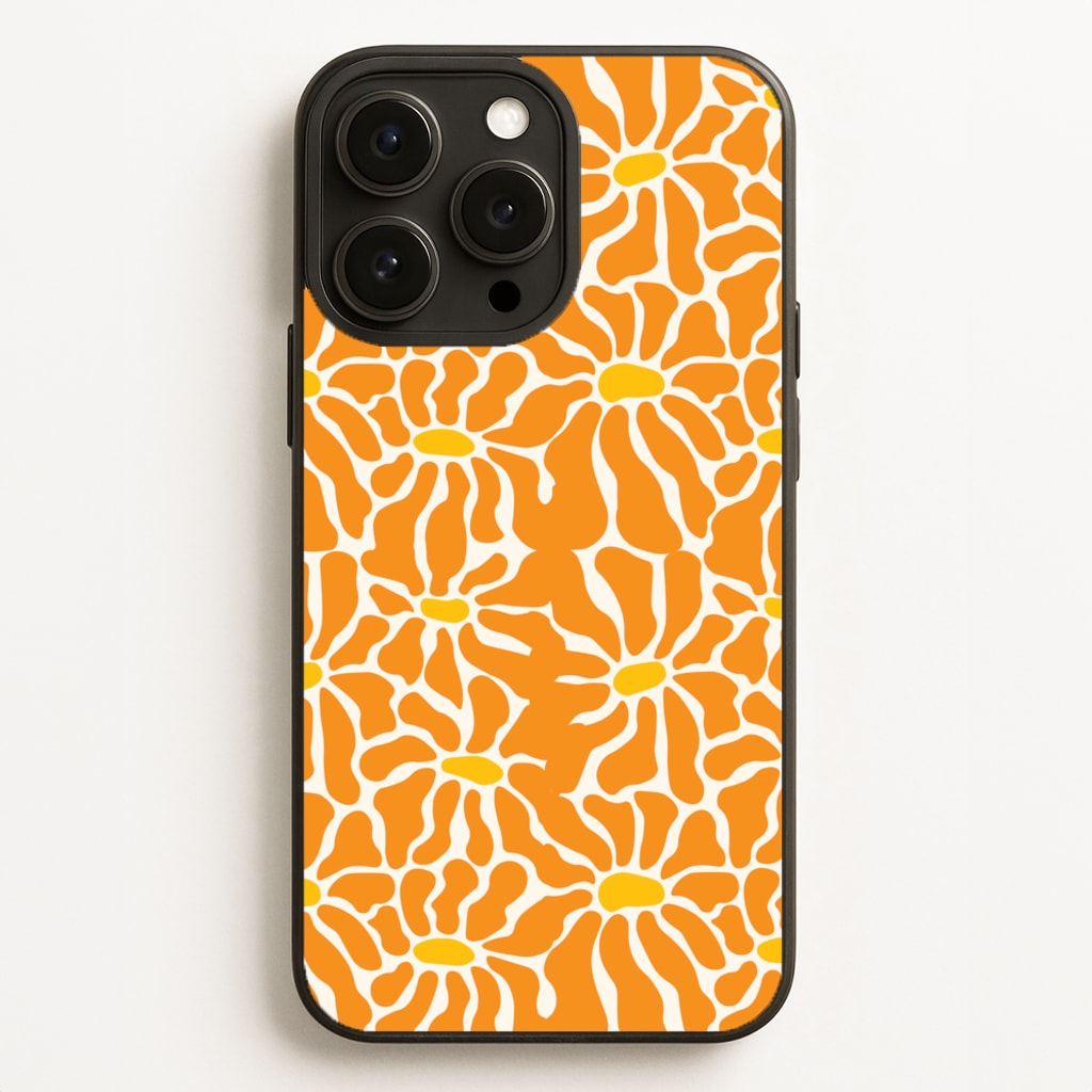 Orange Flowers - Summer - Summer Phone Case for iPhone 16 Pro Max