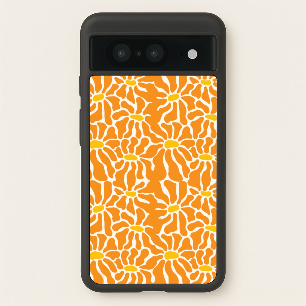 Orange Flowers - Summer - Summer Phone Case for Google Pixel 8