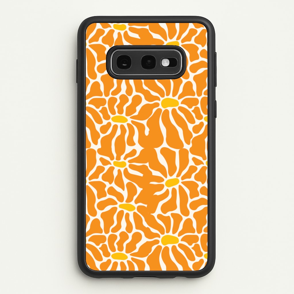 Orange Flowers - Summer - Summer Phone Case for Galaxy S10e