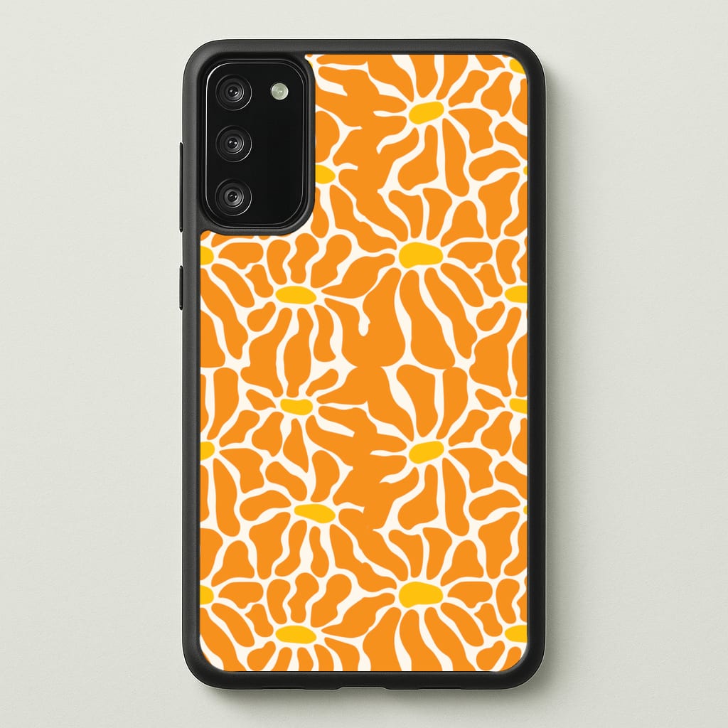 Orange Flowers - Summer - Summer Phone Case for Galaxy S20FE