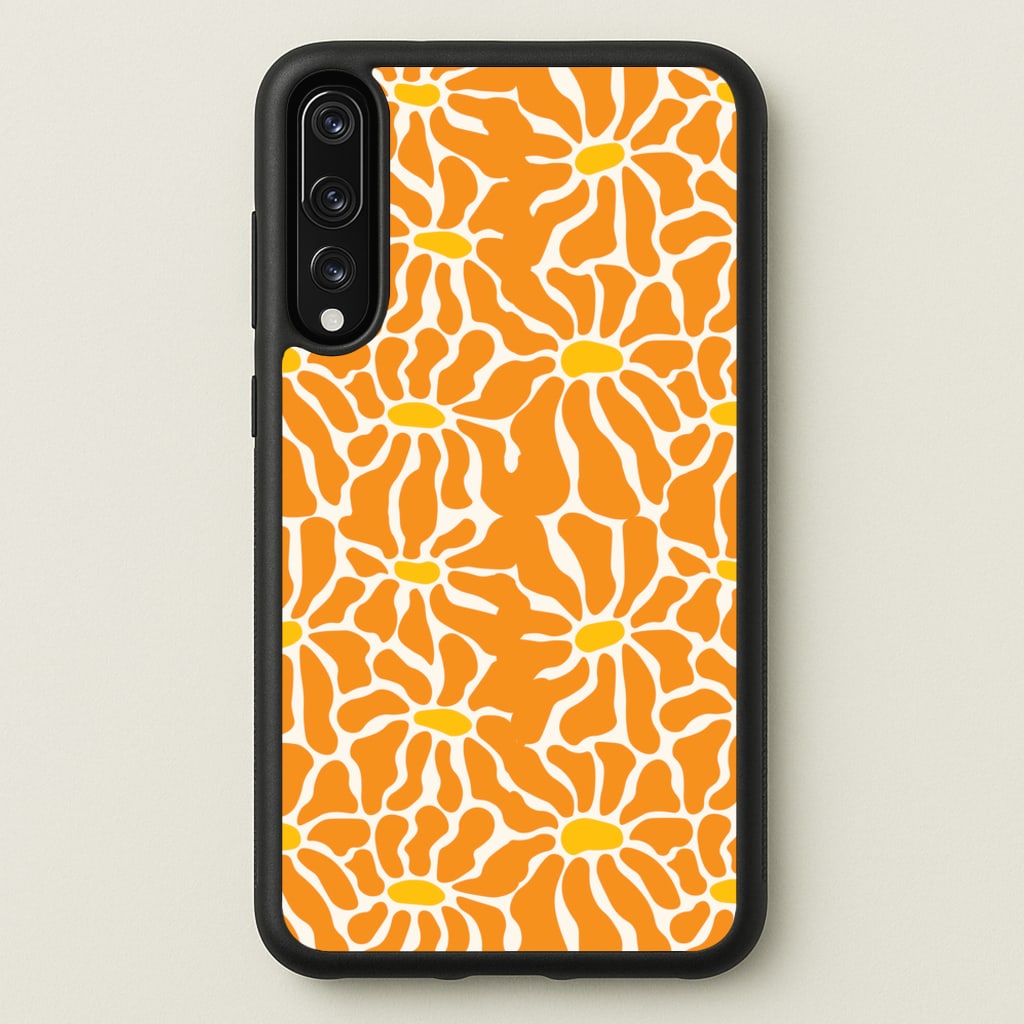 Orange Flowers - Summer - Summer Phone Case for Huawei P20 Pro