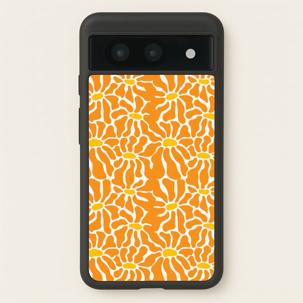 Orange Flowers - Summer - Summer Phone Case for Google Pixel 8a