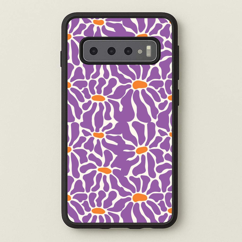 Purple Flowers - Summer - Summer Phone Case for Galaxy S10 Plus