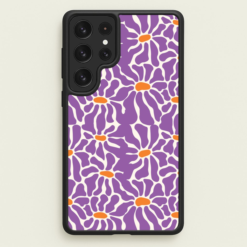 Purple Flowers - Summer - Summer Phone Case for Galaxy S23 Ultra