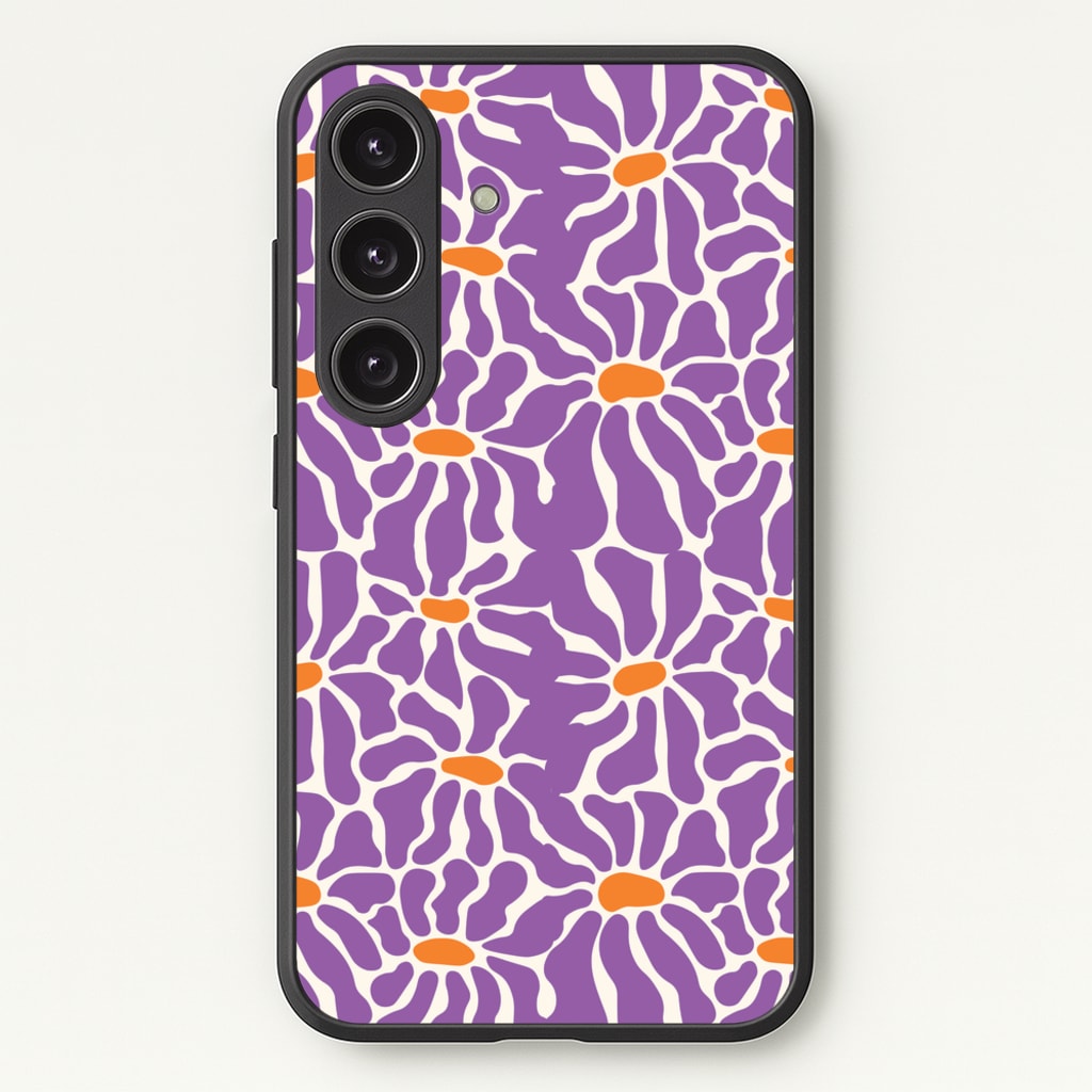 Purple Flowers - Summer - Summer Phone Case for Galaxy S24 Plus