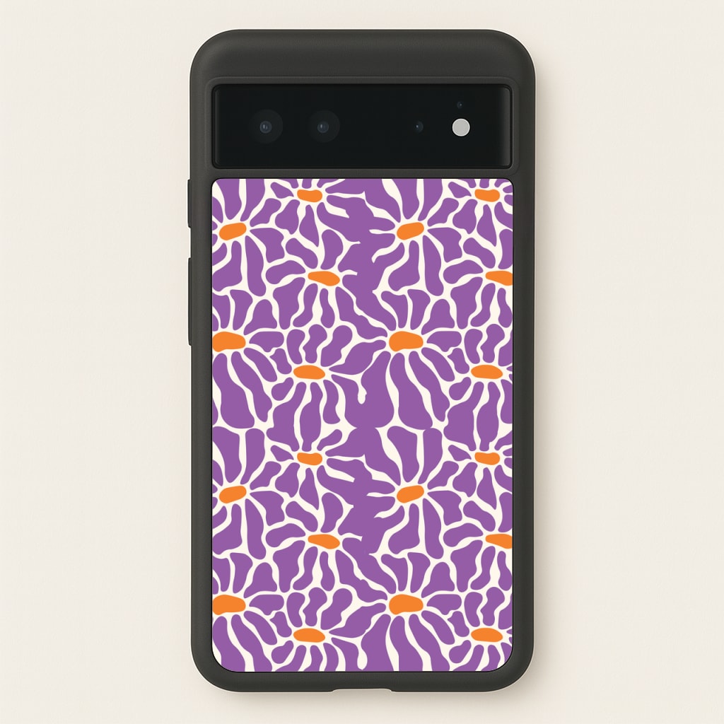 Purple Flowers - Summer - Summer Phone Case for Google Pixel 6