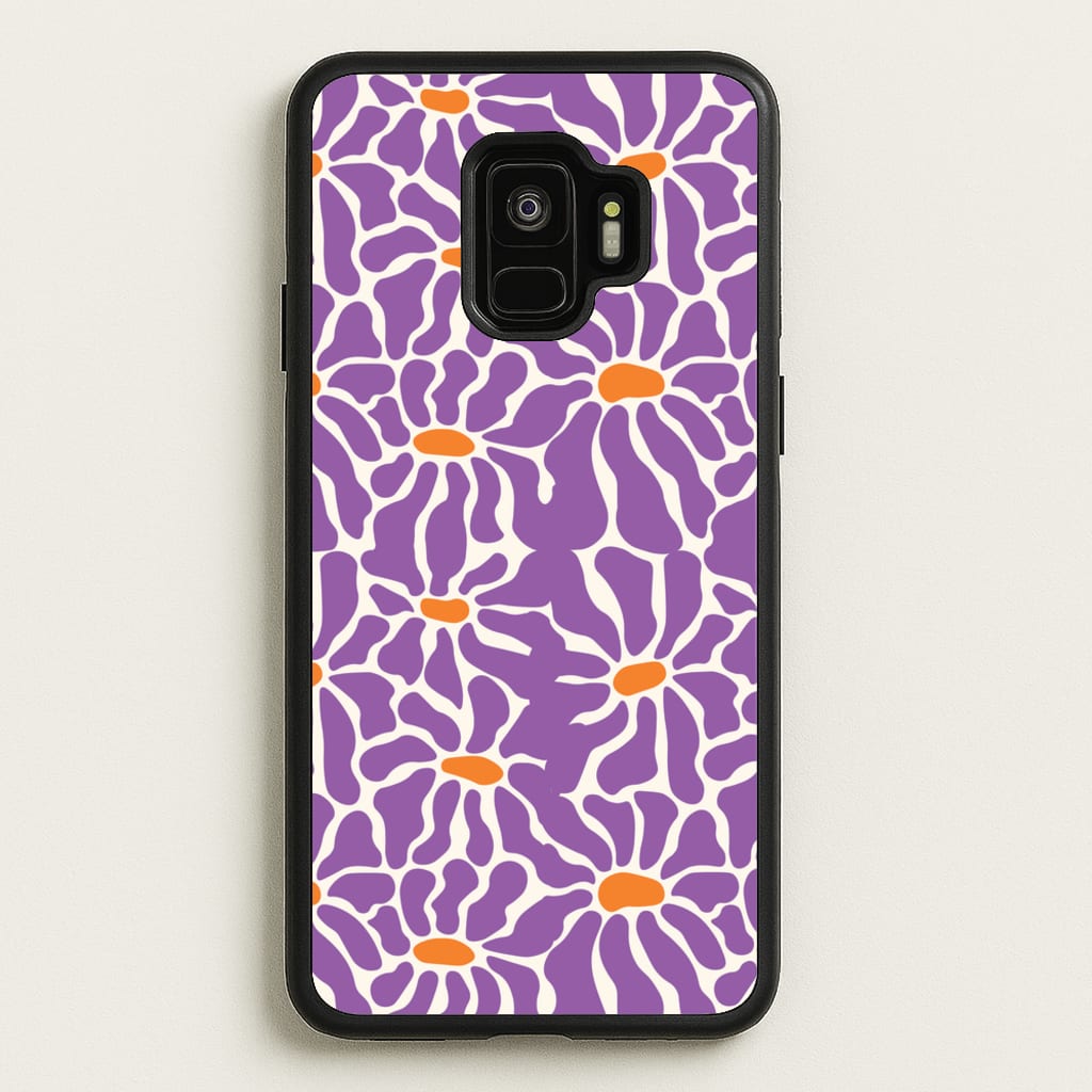 Purple Flowers - Summer - Summer Phone Case for Galaxy S9
