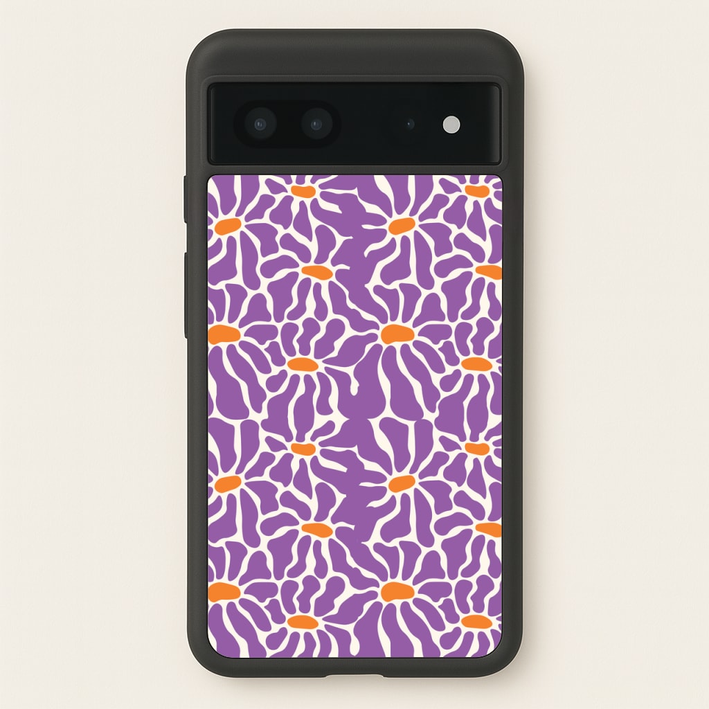 Purple Flowers - Summer - Summer Phone Case for Google Pixel 7