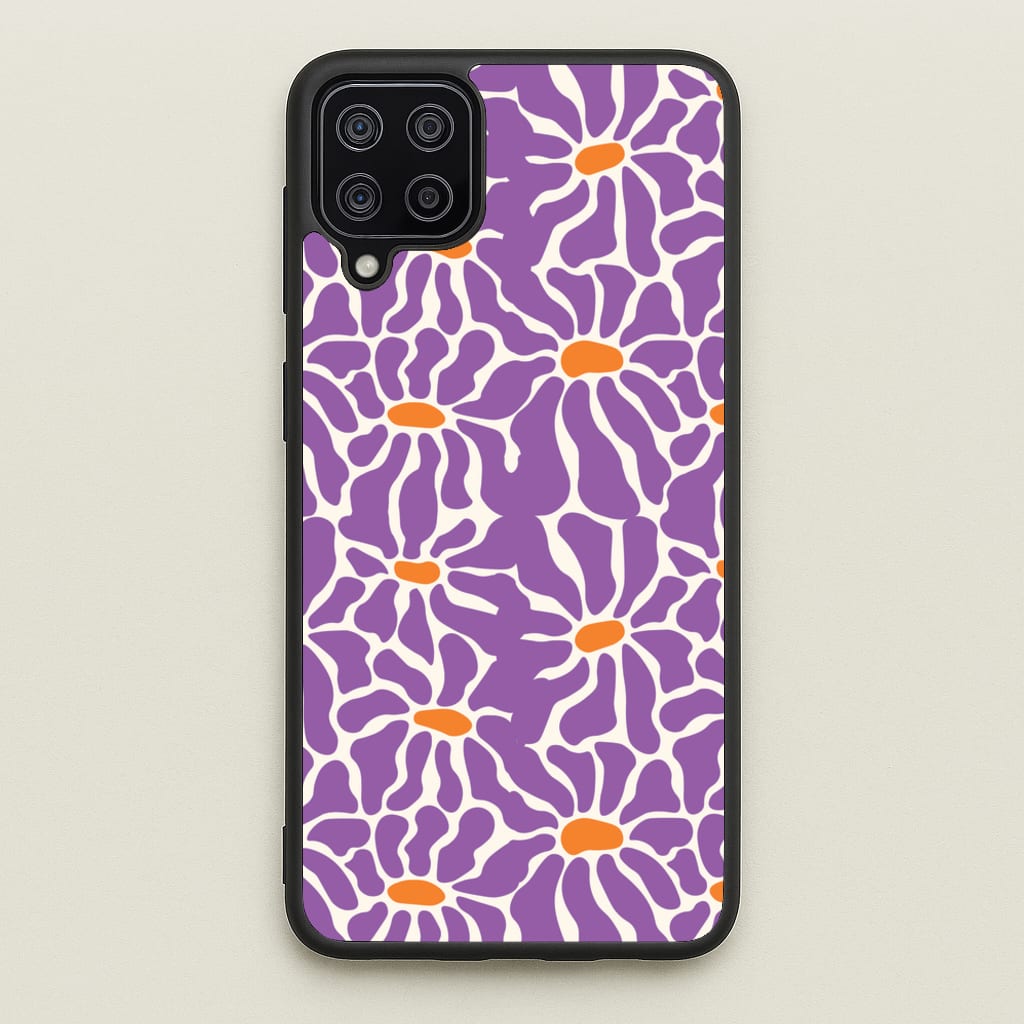 Purple Flowers - Summer - Summer Phone Case for Galaxy A12
