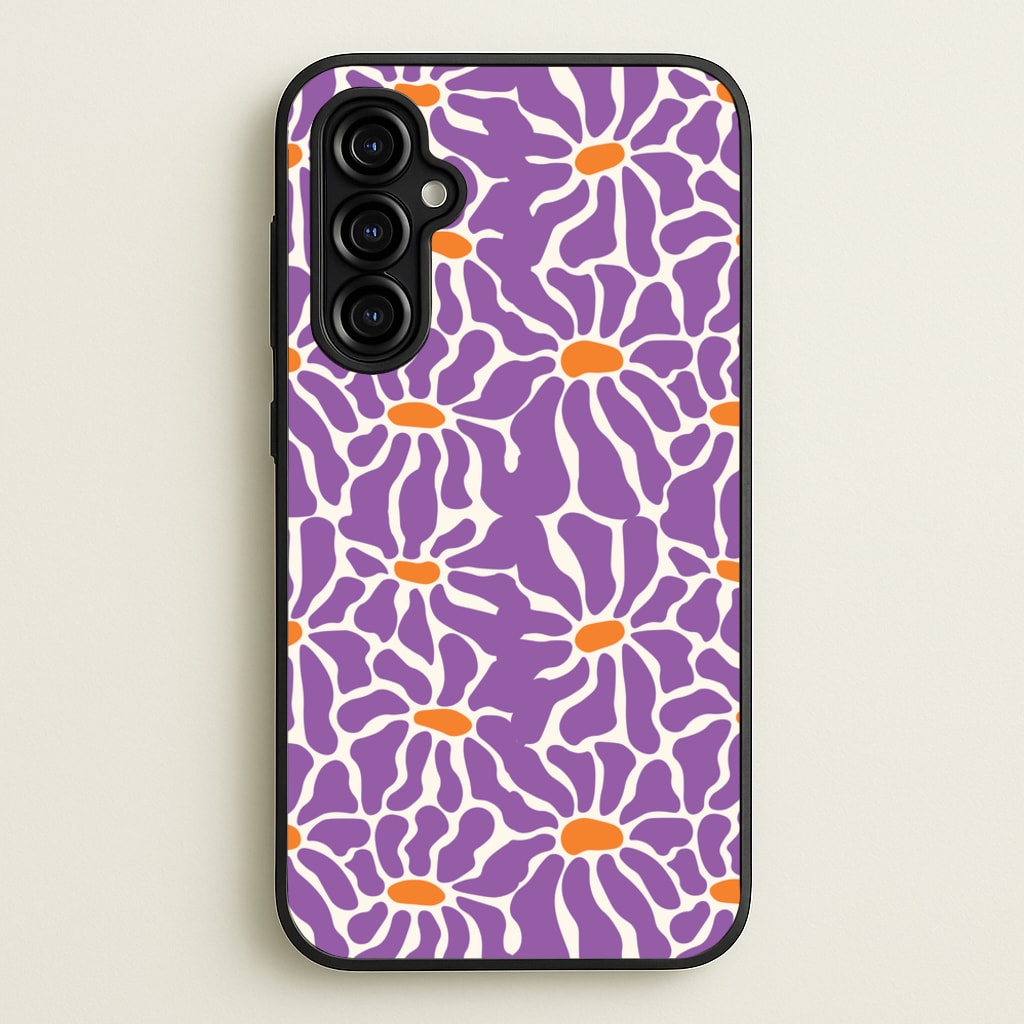 Purple Flowers - Summer - Summer Phone Case for Galaxy A54