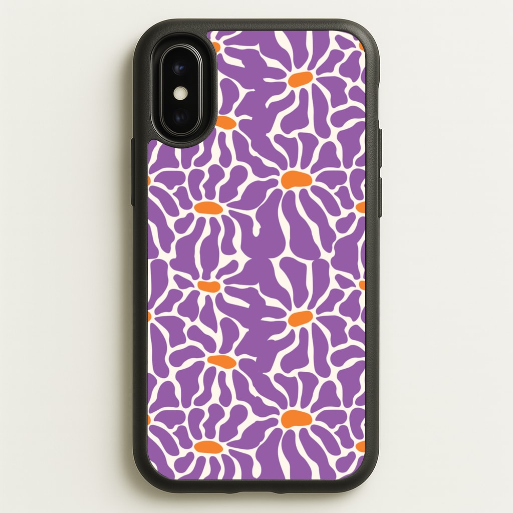 Purple Flowers - Summer - Summer Phone Case for iPhone X / XS