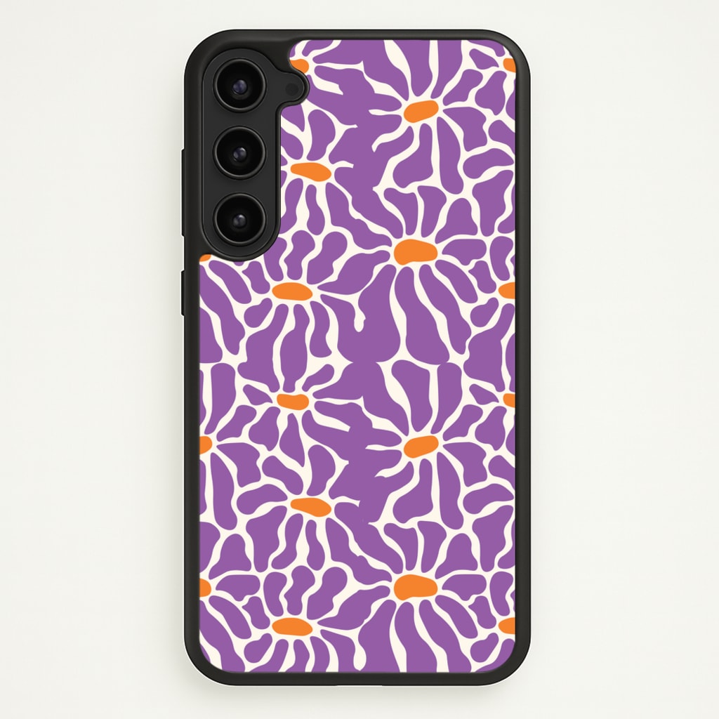 Purple Flowers - Summer - Summer Phone Case for Galaxy S23 Plus