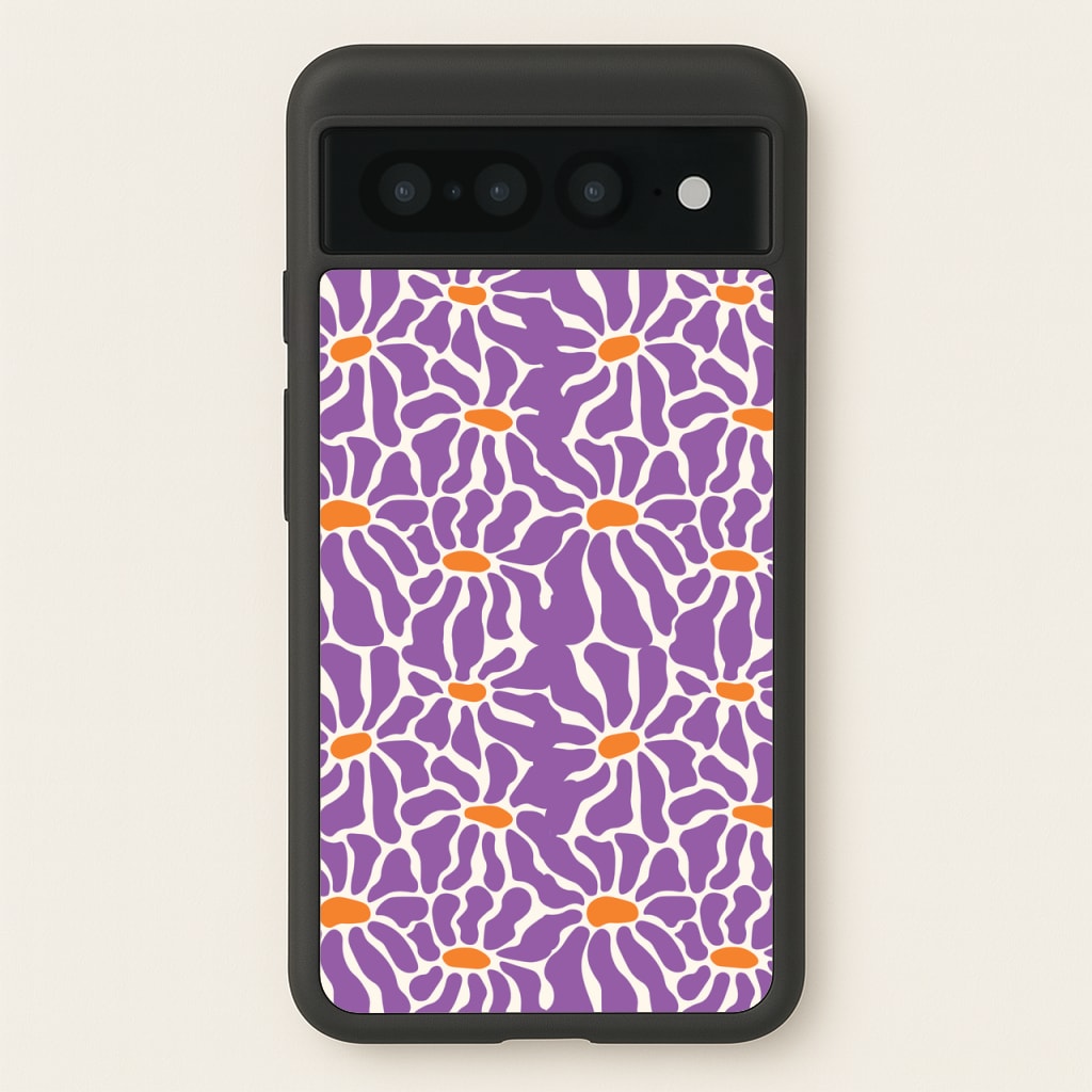 Purple Flowers - Summer - Summer Phone Case for Google Pixel 7 Pro