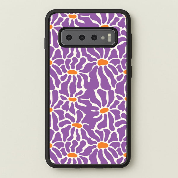 Purple Flowers - Summer - Summer Phone Case for Galaxy S10