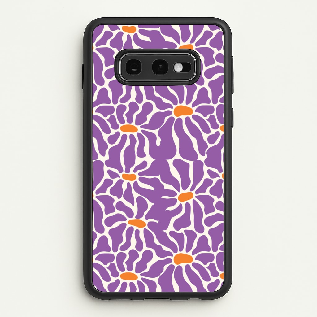 Purple Flowers - Summer - Summer Phone Case for Galaxy S10e
