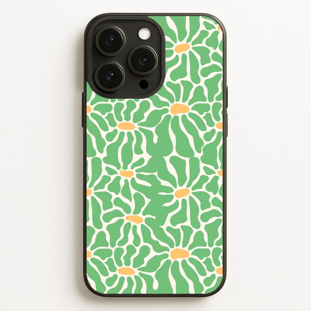 Green Flowers - Summer - Summer Phone Case for iPhone 16 Pro Max