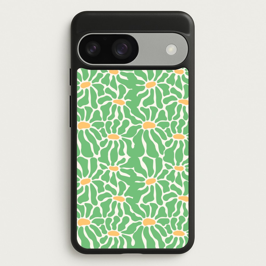 Green Flowers - Summer - Summer Phone Case for Google Pixel 9 / 9 Pro