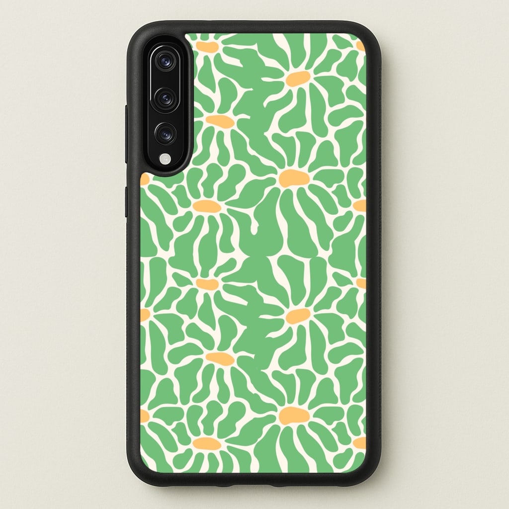 Green Flowers - Summer - Summer Phone Case for Huawei P20 Pro
