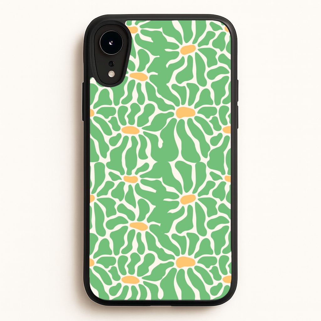 Green Flowers - Summer - Summer Phone Case for iPhone XR