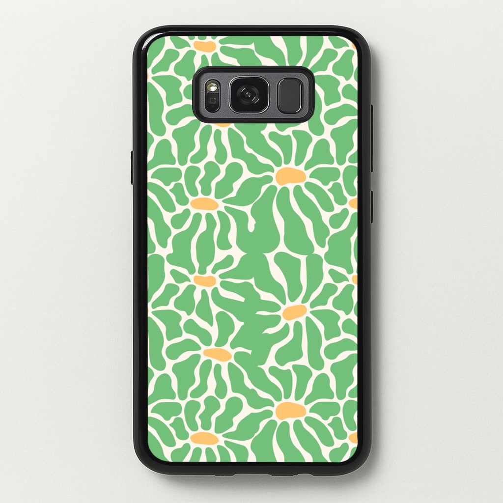 Green Flowers - Summer - Summer Phone Case for Galaxy S8