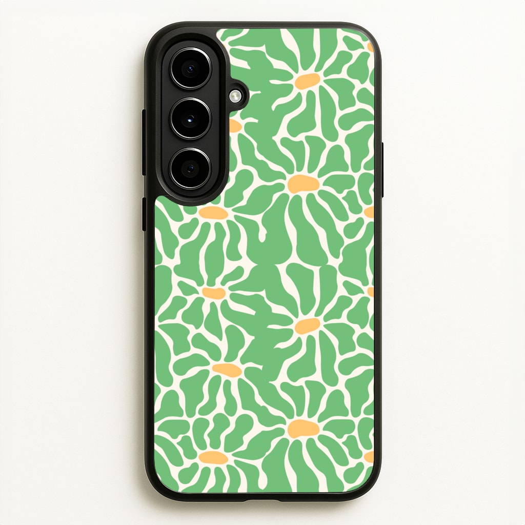 Green Flowers - Summer - Summer Phone Case for Galaxy A56