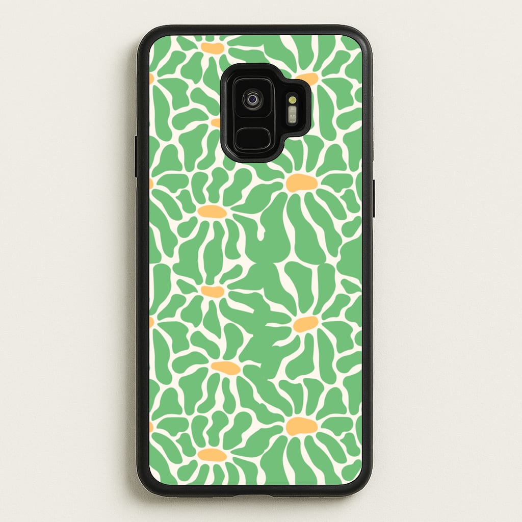 Green Flowers - Summer - Summer Phone Case for Galaxy S9