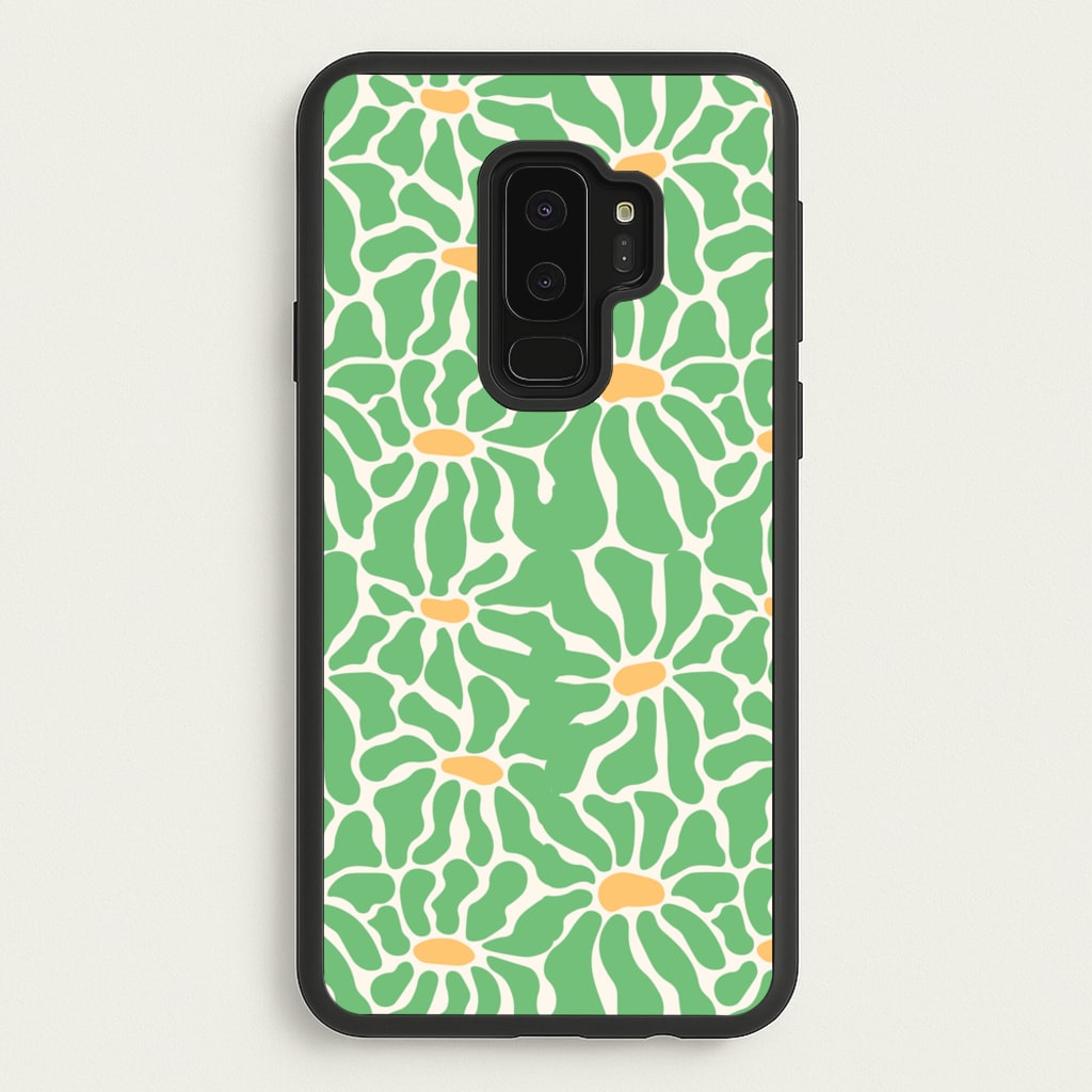 Green Flowers - Summer - Summer Phone Case for Galaxy S9 Plus