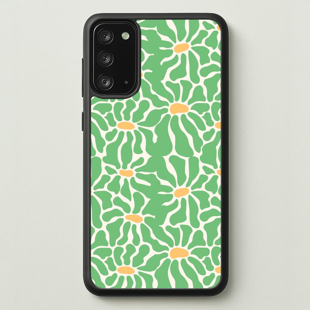 Green Flowers - Summer - Summer Phone Case for Galaxy Note 20