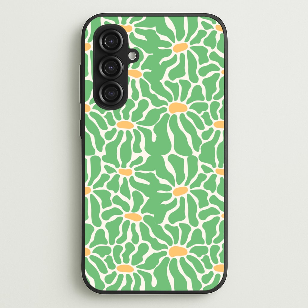 Green Flowers - Summer - Summer Phone Case for Galaxy S23FE
