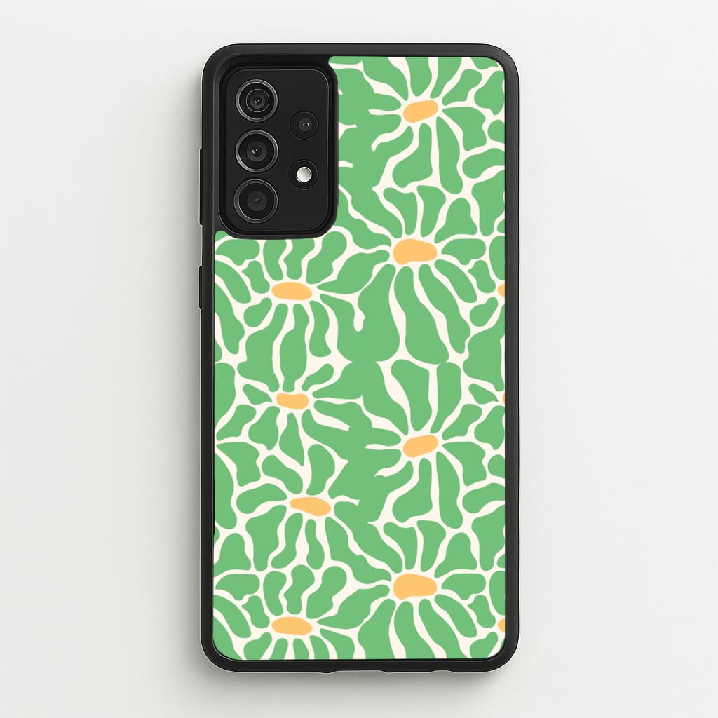 Green Flowers - Summer - Summer Phone Case for Galaxy A52 / A52s