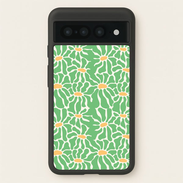 Green Flowers - Summer - Summer Phone Case for Google Pixel 7 Pro