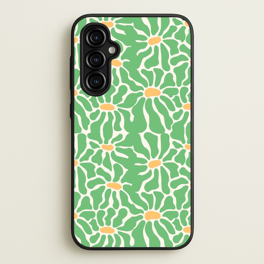 Green Flowers - Summer - Summer Phone Case for Galaxy A54
