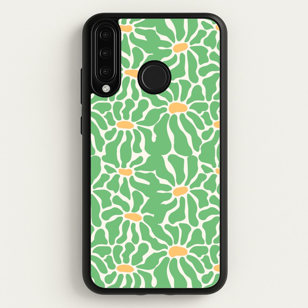 Green Flowers - Summer - Summer Phone Case for Huawei P30 Lite