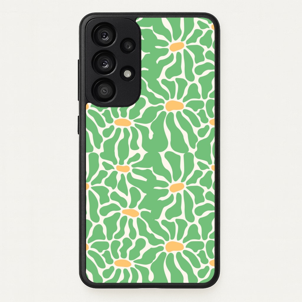 Green Flowers - Summer - Summer Phone Case for Galaxy A53