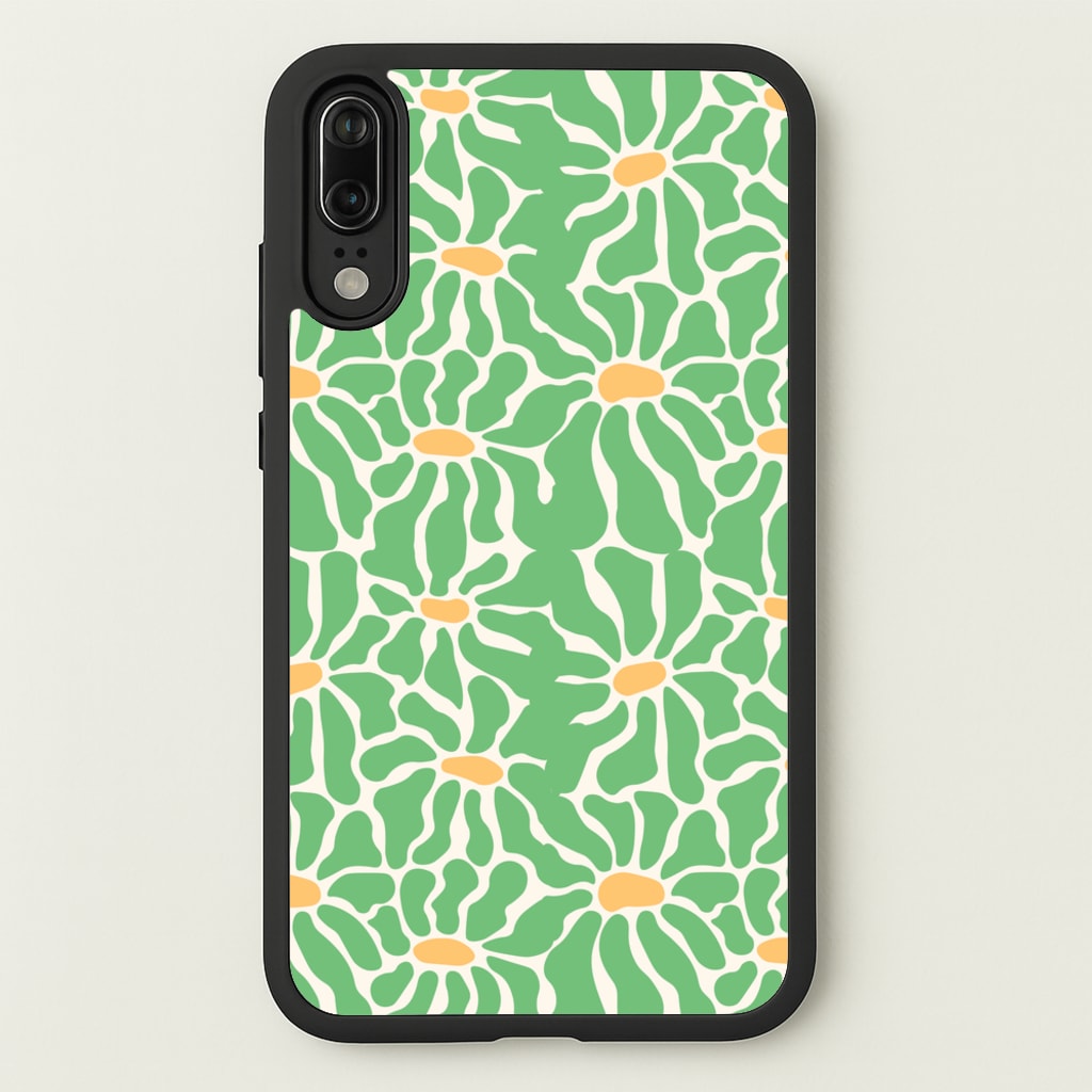 Green Flowers - Summer - Summer Phone Case for Huawei P20